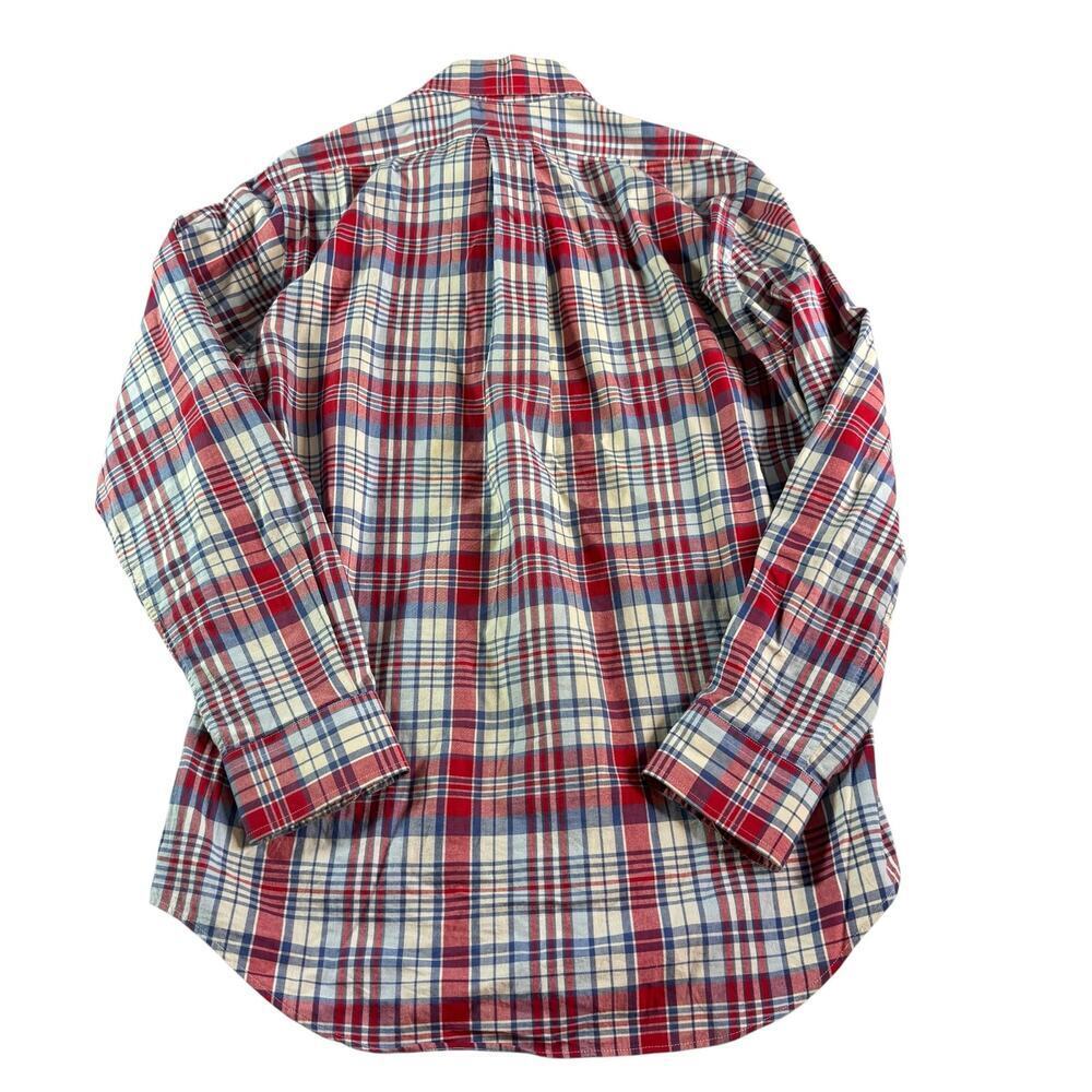 Vineyard Vines Slim Fit Tucker Shirt Mens Small Red Blue Plaid Button Down - Picture 2 of 5